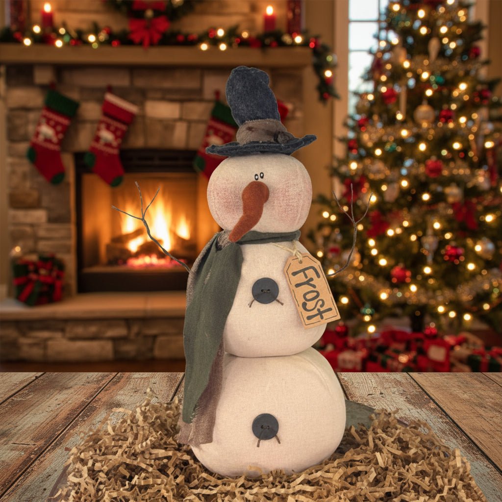 Honey and Me Christmas Frost the Prim Snowman - The Primitive Pineapple Collection