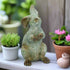 Primitive Farmhouse Resin 10” Spring Rustic Bunny Figurine - The Primitive Pineapple Collection