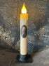Primitive Handcrafted Colonial President Washington 7"H Led Timer Taper Candle - The Primitive Pineapple Collection