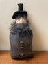 Primitive Handcrafted Patriotic Americana Abe Lincoln Stump Doll w/ Flag 12" - The Primitive Pineapple Collection