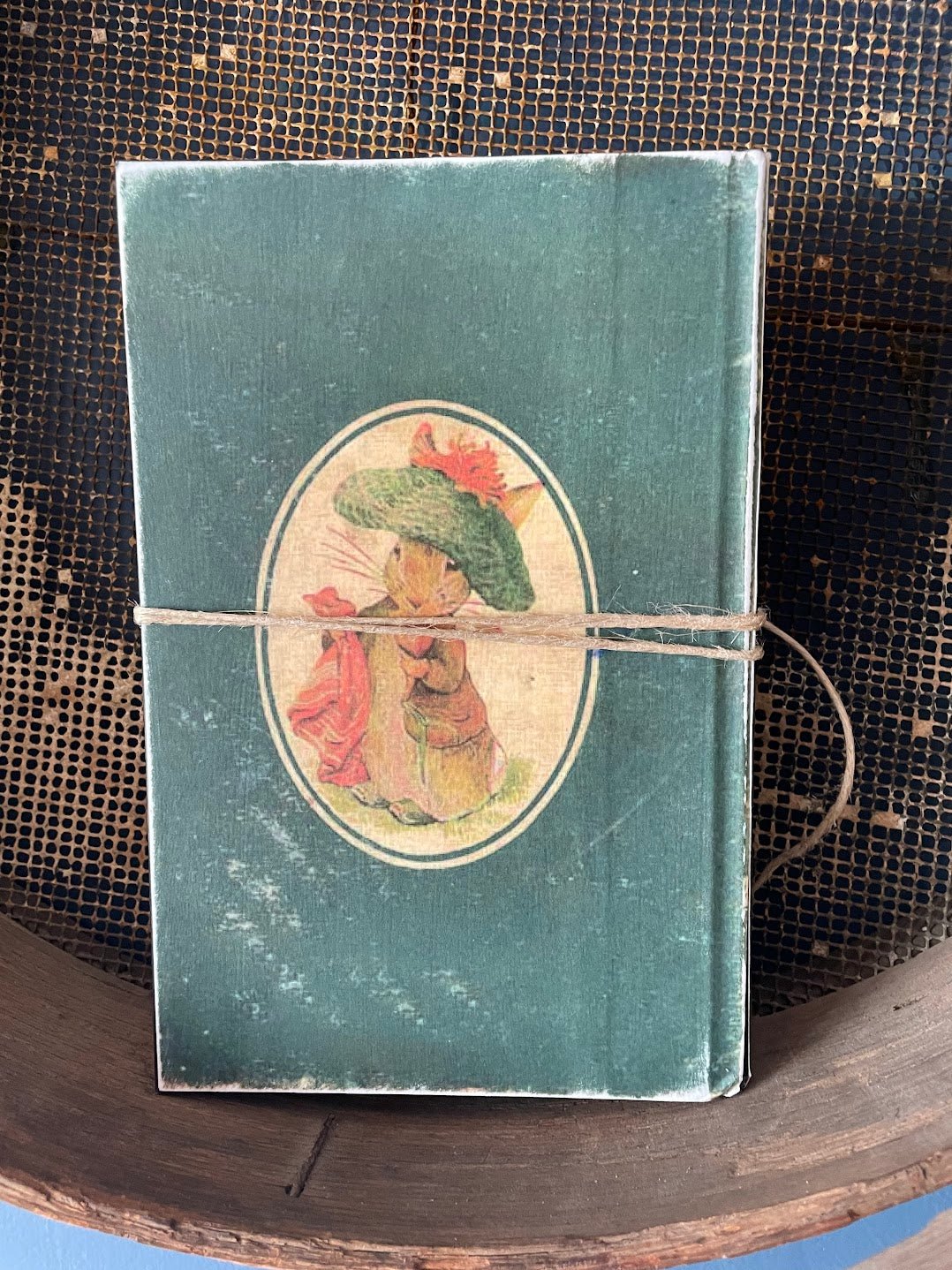 Spring Easter Handcrafted Vintage Look Benjamin Bunny Beatrix Potter Book - The Primitive Pineapple Collection