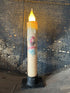 Primitive Handcrafted Spring Summer 7"Happy Easter Led Timer Taper Candle - The Primitive Pineapple Collection
