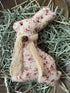 Handcrafted USA Spring Floral Fabric Bunny Rusty Bell Bowl Filler - The Primitive Pineapple Collection