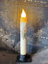 Primitive Handcrafted Spring Summer 7"Dandelion Flowers Led Timer Taper Candle - The Primitive Pineapple Collection