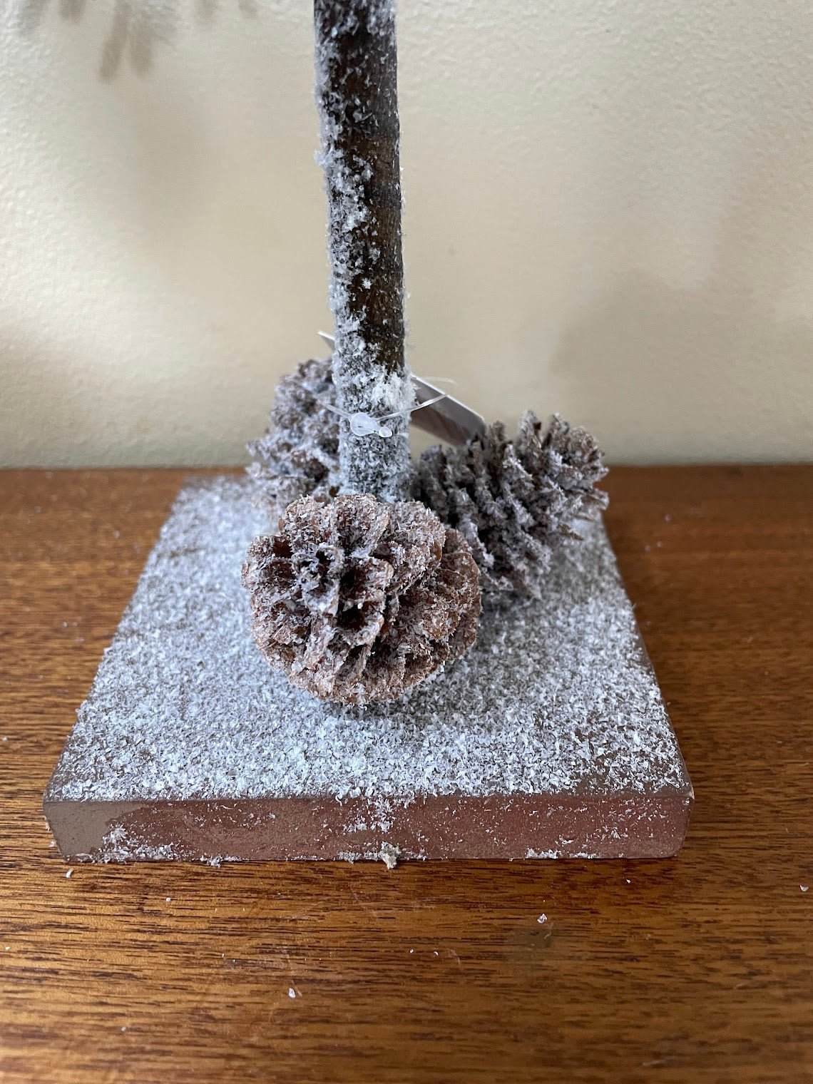 Primitive Rustic Snowy 20" Snowy Fabric Douglas Fir Mini Christmas Tree - The Primitive Pineapple Collection