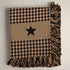 Primitive Farmhouse Star Afghan Throw 50" x 60" - The Primitive Pineapple Collection