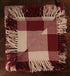 Primitive Farmhouse Red Check Cotton Afghan Throw 50" x 60" - The Primitive Pineapple Collection