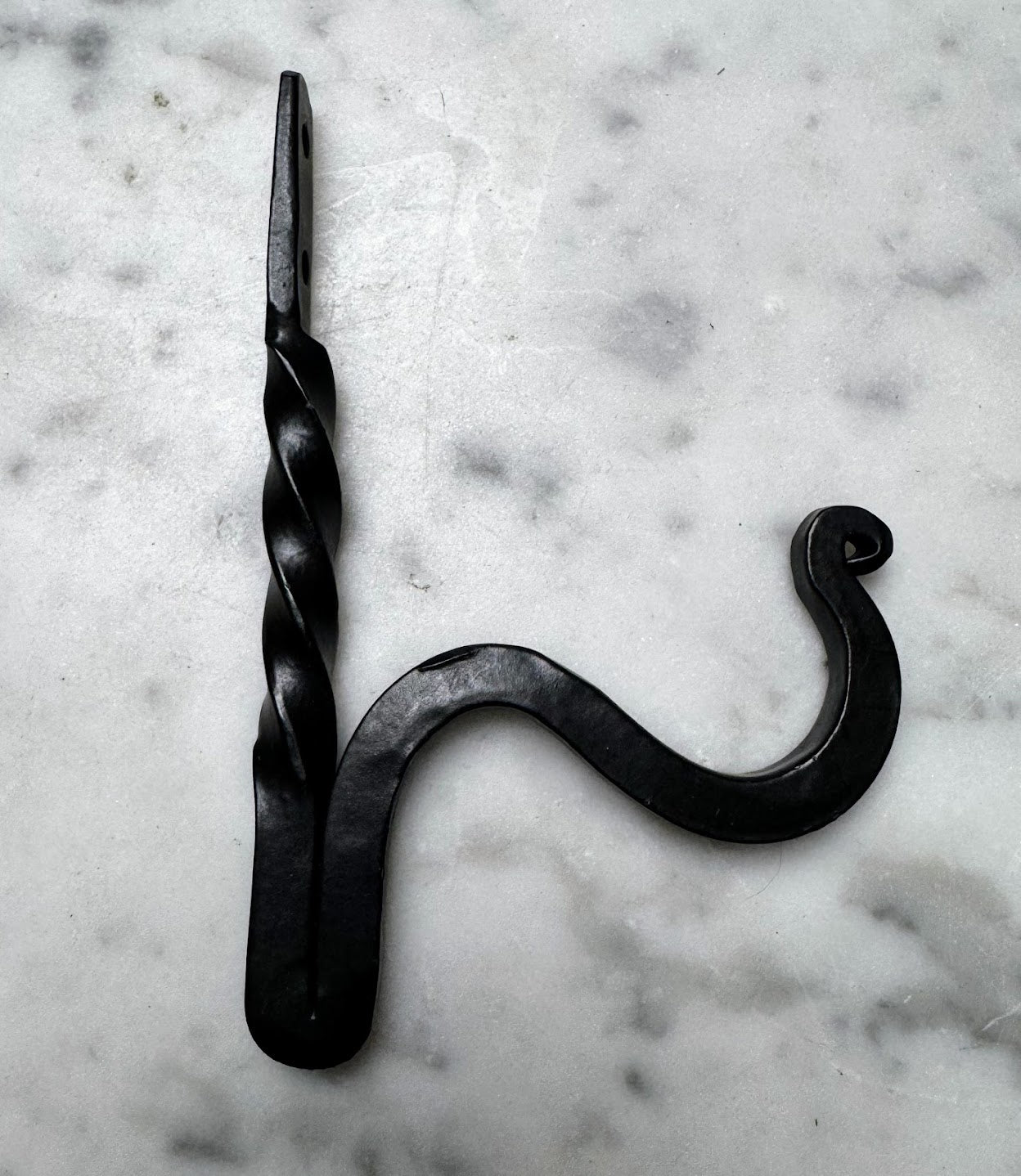 Primitive Black Iron 5" Light Hook - The Primitive Pineapple Collection