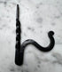 Primitive Black Iron 5" Light Hook - The Primitive Pineapple Collection