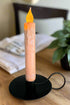 Primitive/Country Black Metal Taper Candle Holder 3.5" - The Primitive Pineapple Collection