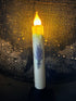 Primitive Handcrafted Spring 7" Lavender Battery Operated Led Timer Taper Candle - The Primitive Pineapple Collection