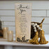Primitive Farmhouse Thank You God Block Shelf Sitter - The Primitive Pineapple Collection