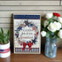 Primitive Farmhouse Stars and Stripes Block Shelf Sitter - The Primitive Pineapple Collection
