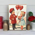 Primitive Farmhouse Be My Valentine Retro Look Block Shelf Sitter - The Primitive Pineapple Collection