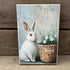 Primitive Farmhouse Vintage Bunny Basket Block Shelf Sitter - The Primitive Pineapple Collection