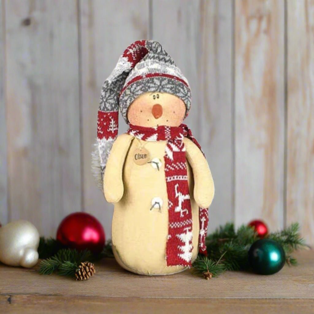 Honey and Me Christmas Olsen the Snowman - The Primitive Pineapple Collection