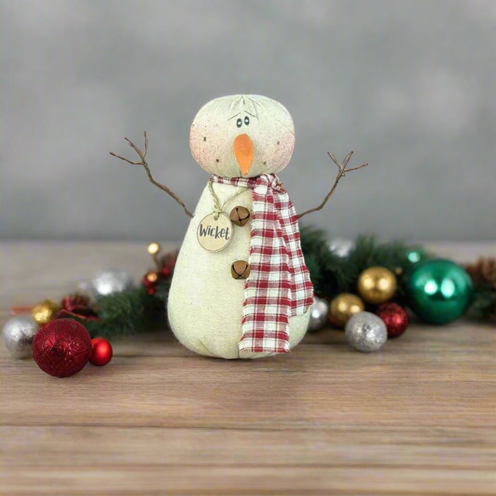 Honey and Me Christmas Wicket the Snowman - The Primitive Pineapple Collection
