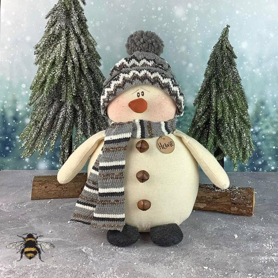 Honey and Me Christmas Howie the Snowman 11.5" - The Primitive Pineapple Collection