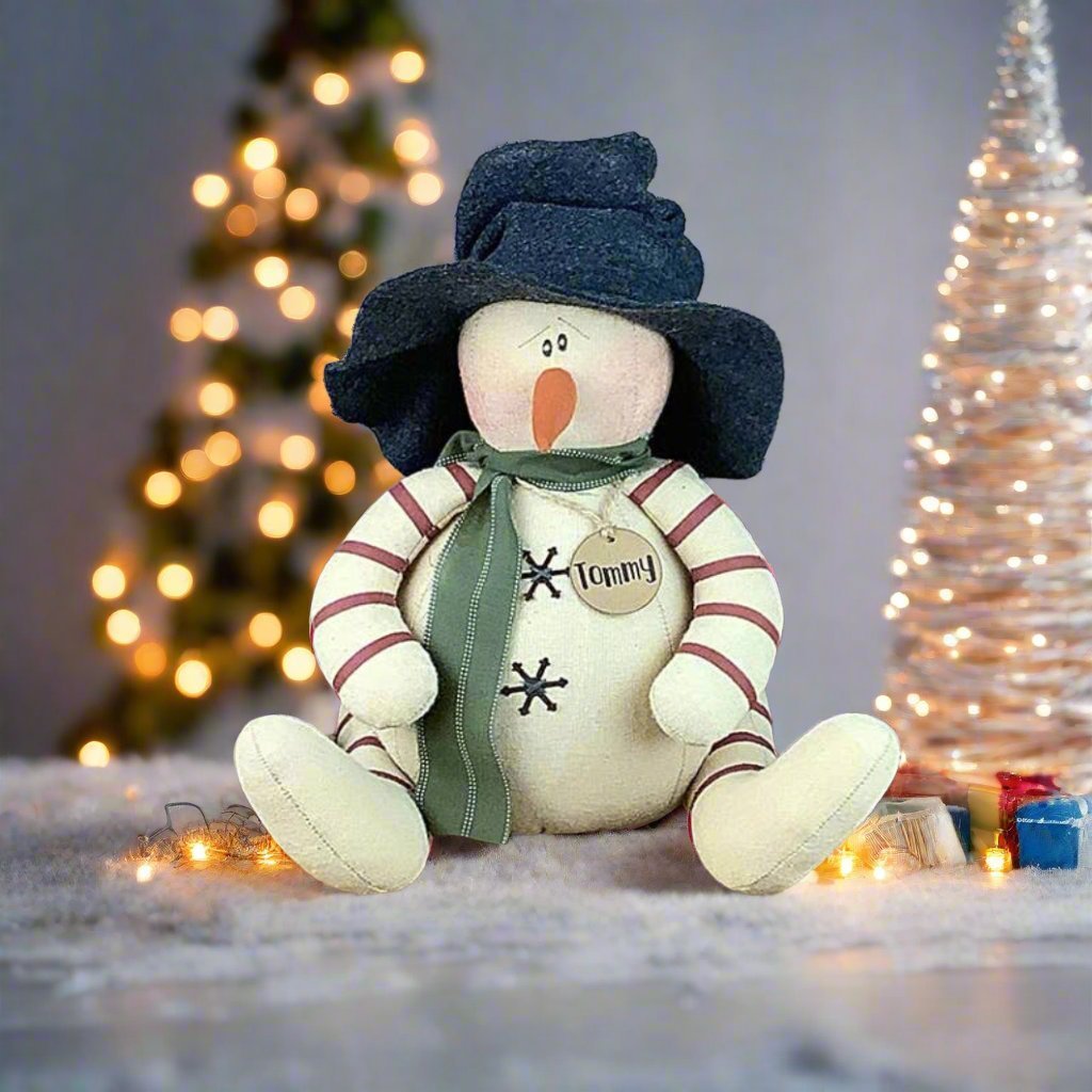Honey and Me Christmas Tommy 25th Anniversary Limited Edition Snowman - The Primitive Pineapple Collection