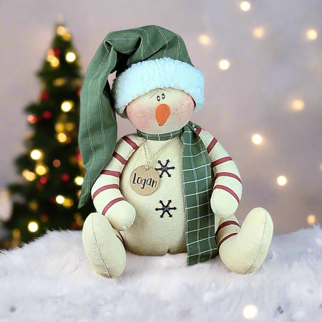 Honey and Me Christmas Logan 25th Anniversary Limited Edition Snowman - The Primitive Pineapple Collection