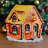 Handcrafted Retro Christmas Gingerbread House Christmas Wood Cutout 8" - The Primitive Pineapple Collection
