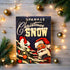 Handcrafted Retro Sparkle Christmas Snow Box Art Wood Cutout 10" - The Primitive Pineapple Collection