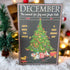 Handcrafted Retro December Annual Christmas Tree Wood Cutout 11" - The Primitive Pineapple Collection