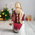 Primitive Christmas Rustic 18.5" Santa Doll with Bell and Greens - The Primitive Pineapple Collection