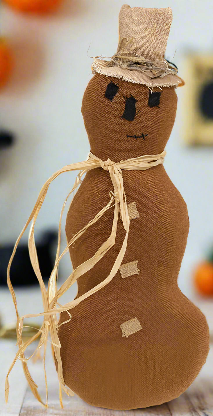 Primitive Halloween Primitive Pumpkin Scarecrow Man 11.5" - The Primitive Pineapple Collection