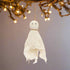 Primitive Halloween Spooky Ghost Fabric Ornament 7.5" - The Primitive Pineapple Collection