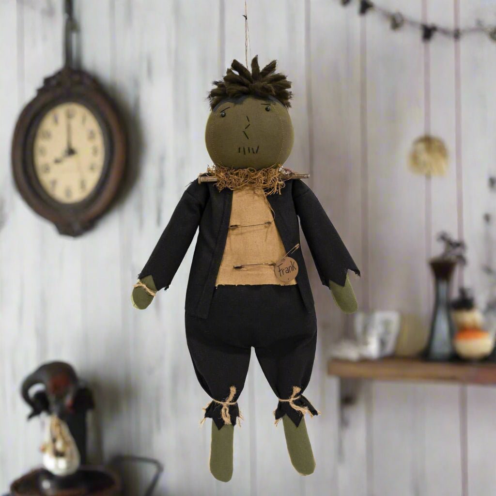 Primitive Halloween Frank Doll 21" - The Primitive Pineapple Collection