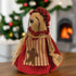 Primitive Fabric Christmas Mrs. Claus Mouse W/Gingerbread Apron 7" - The Primitive Pineapple Collection