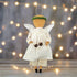 Primitive Christmas 16" Angel Doll w/ Wreath Halo and Bells - The Primitive Pineapple Collection
