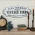 Primitive Ragon House Metal Vintage Finds Sign 30.5"W - The Primitive Pineapple Collection