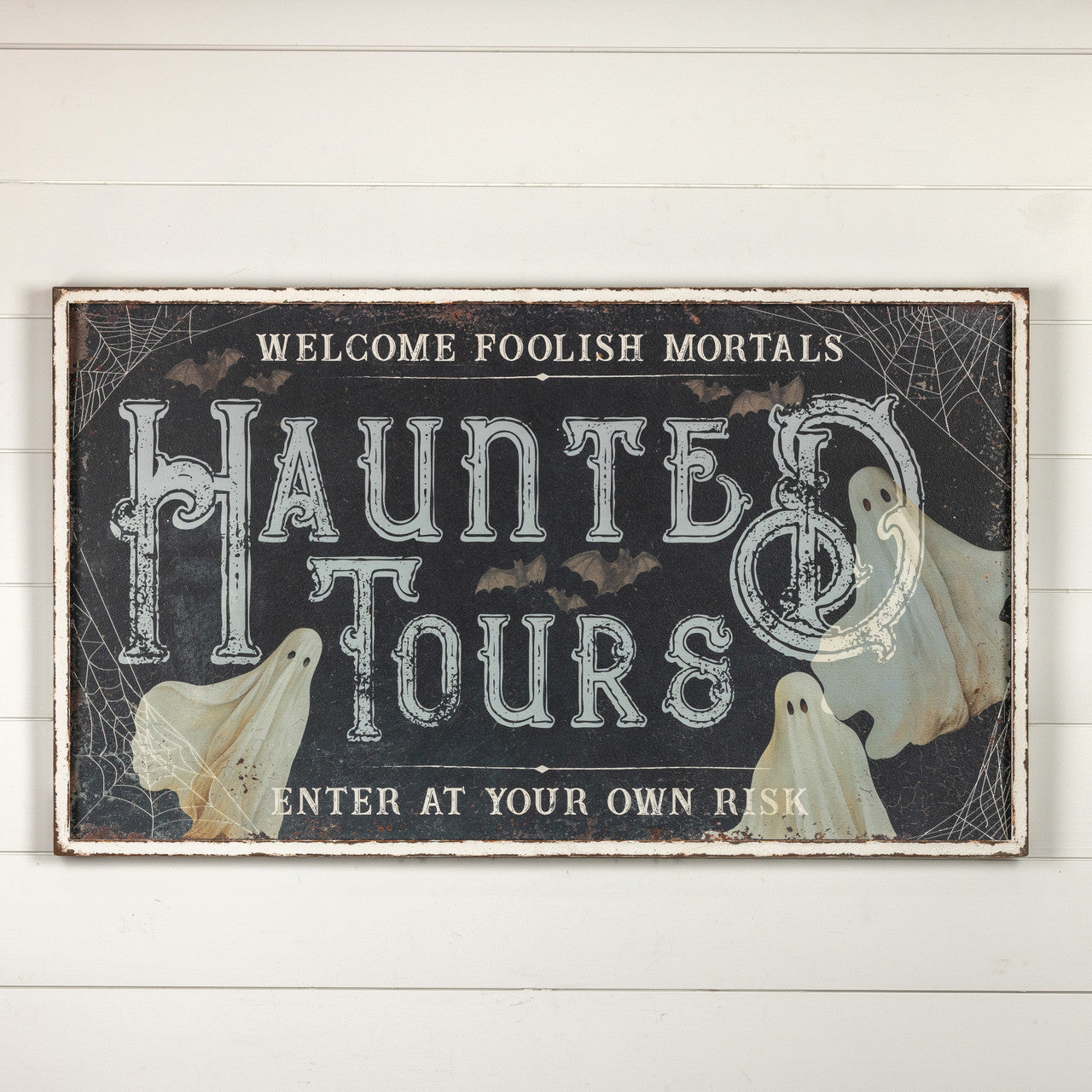 Ragon House Halloween 48 &quot;Haunted Tours Metal Sign