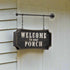Primitive Ragon House Welcome to Our Porch Distressed w/ Bracket 2 Sided - The Primitive Pineapple Collection