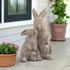 Primitive Ragon House Spring Easter Vintage Look 14"Snuggling Bunnies Statue - The Primitive Pineapple Collection