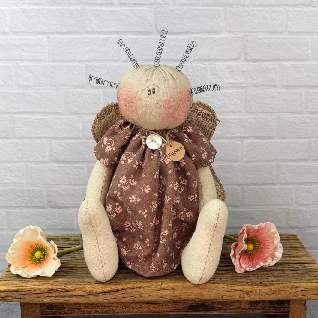 Honey and Me Farmhouse Happiness Angel Girl Doll 11.5" - The Primitive Pineapple Collection