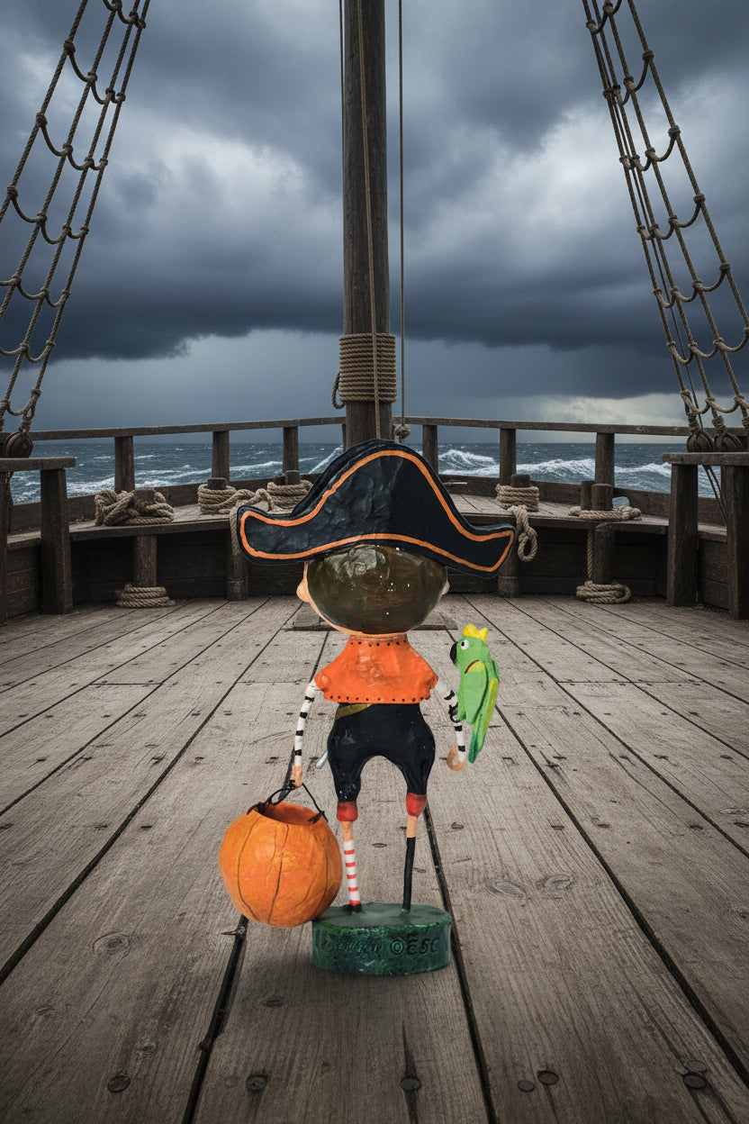 Halloween Folk Art Esc and Company Captain Kidd Lori Mitchell 87541 - The Primitive Pineapple Collection