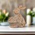 Primitive Ragon House Spring 5.75" Bunny with Basket Figurine - The Primitive Pineapple Collection