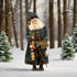 Ragon House 26” Vintage Looking Santa w/ Green Robe and Teddy Bear - The Primitive Pineapple Collection