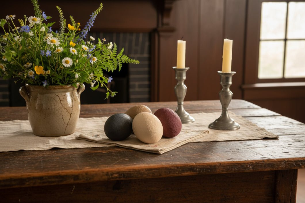 Primitive Spring Easter 4 pc Primitive Eggs 2.5" - The Primitive Pineapple Collection