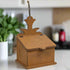Primitive Distressed Aged Wood Distressed Wooden Mustard Pineapple Top Recipe Box - The Primitive Pineapple Collection