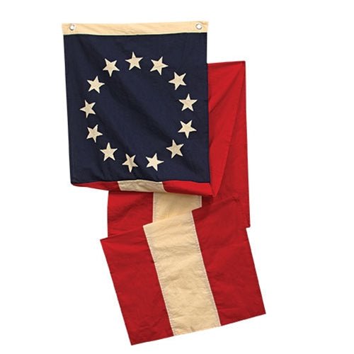 Primitive Long 90" Weather Proof American Flag Barn Banner - The Primitive Pineapple Collection
