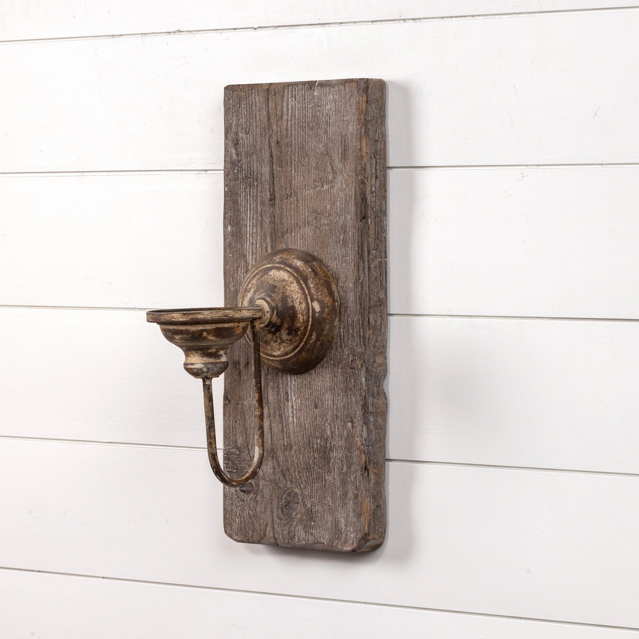 Primitive Ragon House Rustic Wood Wall Sconce 21.25" - The Primitive Pineapple Collection