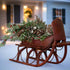 Primitive Ragon House Christmas Distressed 20" Metal Red Sleigh - The Primitive Pineapple Collection