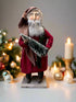 Handcrafted by Michelle Early American Hand Sculpted Clay Face Santa w/Christmas Tree 20" - The Primitive Pineapple Collection