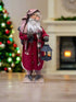 Handcrafted by Michelle Early American Hand Sculpted Clay Face Santa w/ Sack and Lantern Doll 24" - The Primitive Pineapple Collection