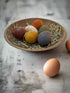 Primitive Colonial Handcrafted Spring 6 pc Egg w/ Prim Easter Grass - The Primitive Pineapple Collection