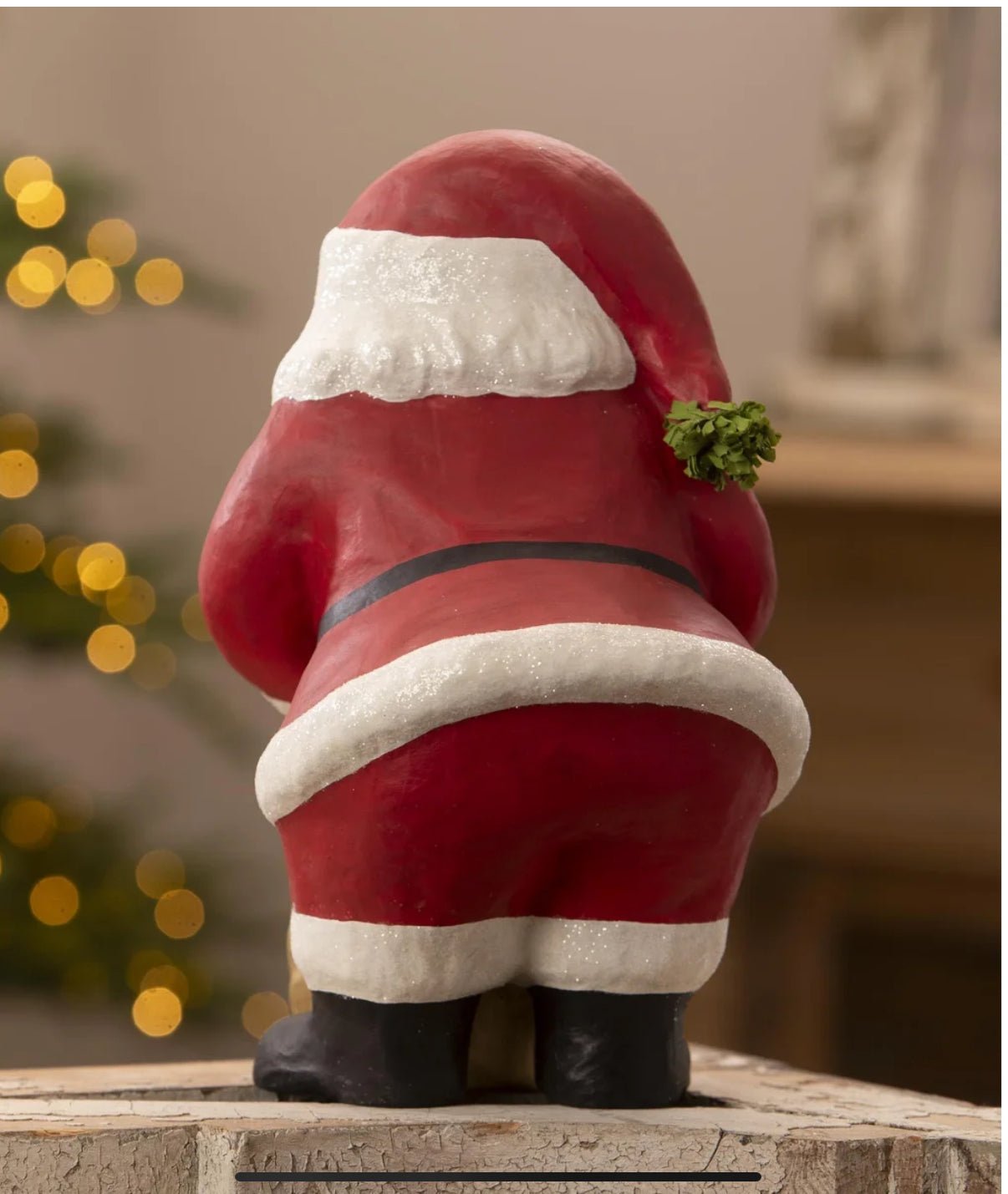 Bethany Lowe Christmas 13.5” Puppy for Christmas Santa TJ3317 - The Primitive Pineapple Collection